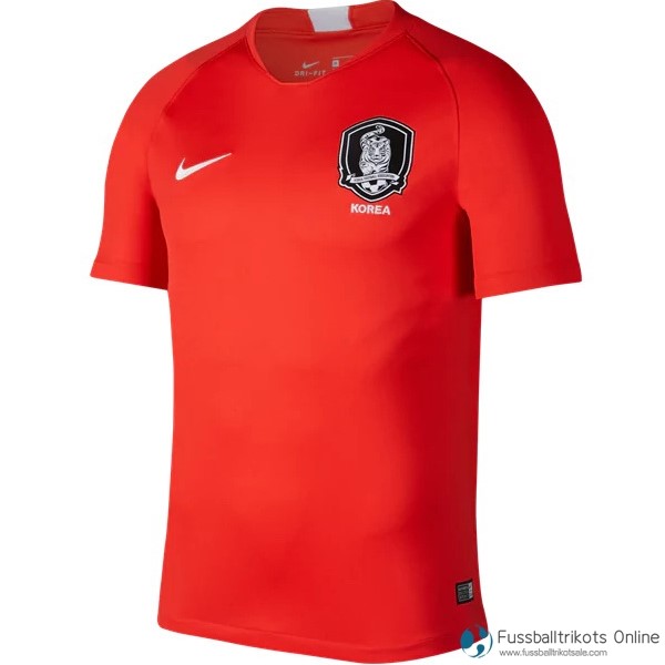 Korea Trikot Heim 2018 Rote Fussballtrikots Günstig